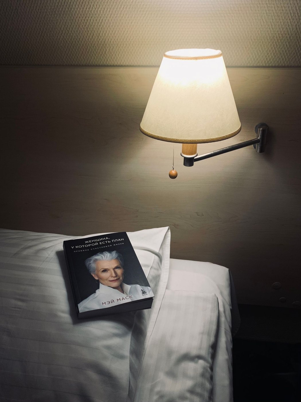 Bedside Book and Lamp in Cozy Room
