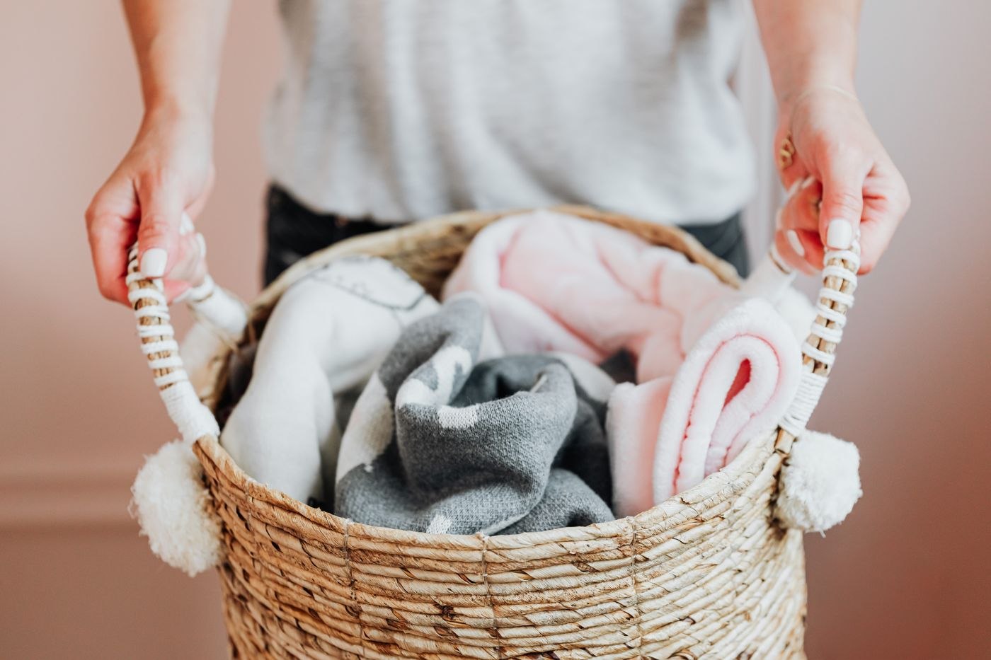 Blankets on a Basket